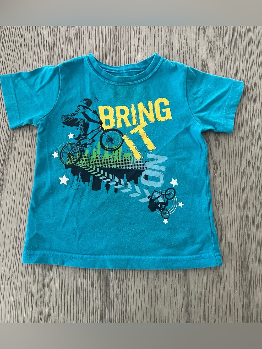 BabiesRUs Teal 'Bring It' Graphic Tee